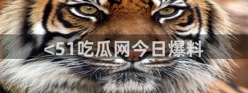 51吃瓜网今日吃瓜热门大瓜：<51吃瓜网今日爆料