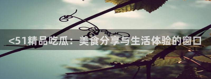 51cgfun每日吃瓜：<51精品吃瓜：美食分享与生活体验的窗口